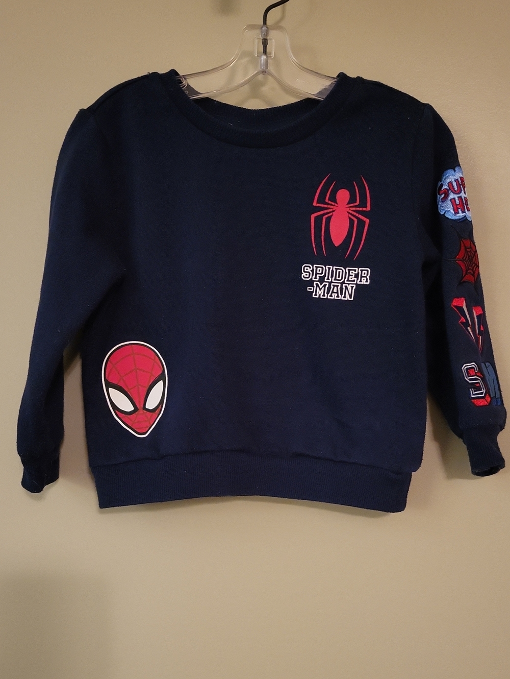 Marvel navy Spider Man sweatshirt